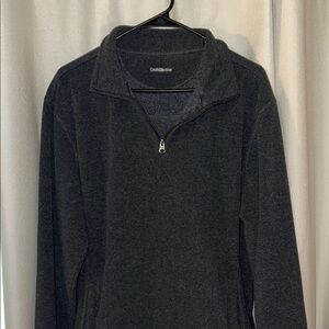 Croft & Barrow Men's Dark Gray Zip-Up Sweater